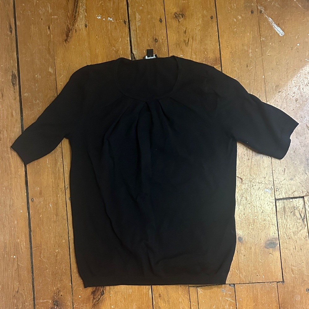 Elegant Black Women's short sleeve sweater